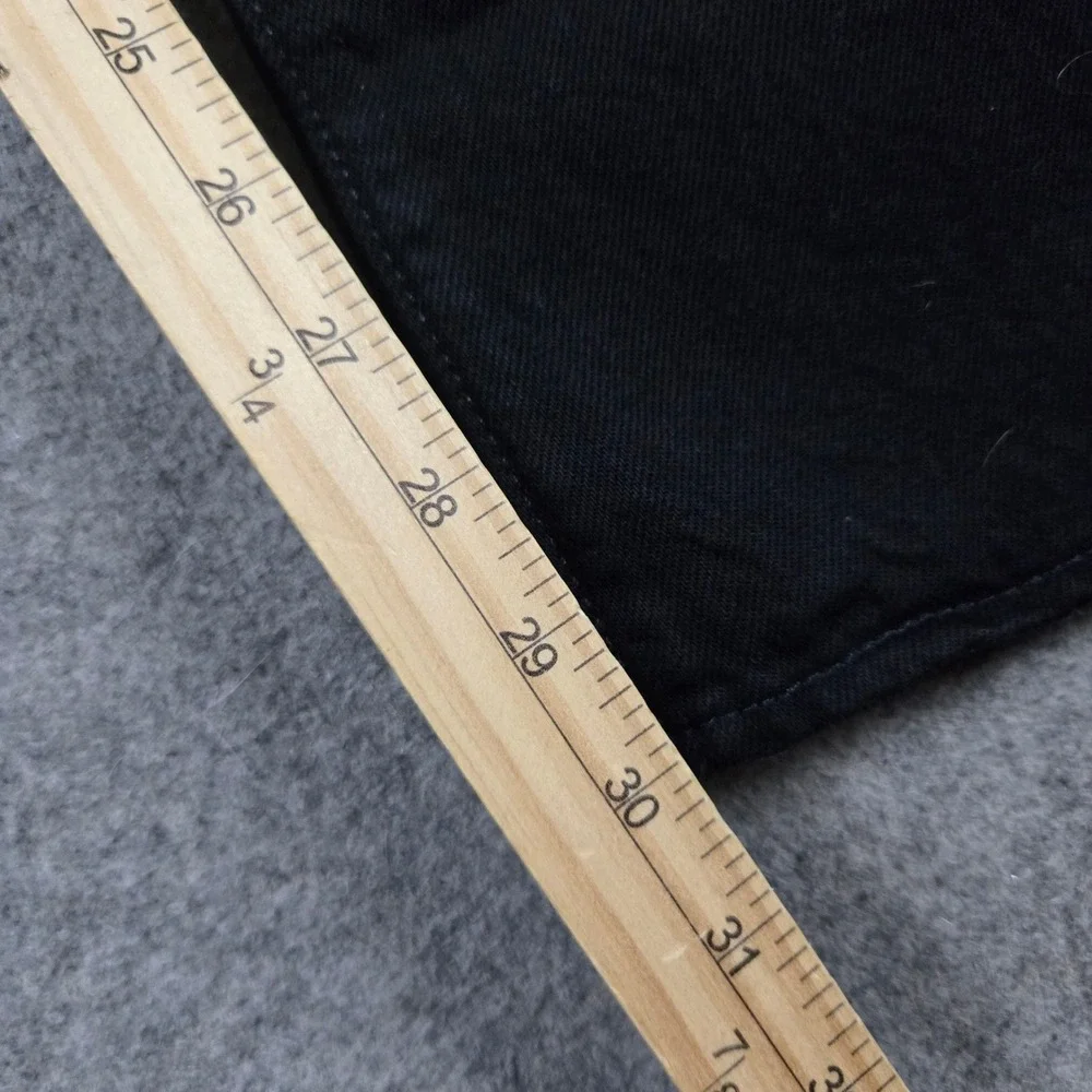 Levis 501 Original Jeans Mens 30x30 Black Denim Straight Leg Button Fly NEW